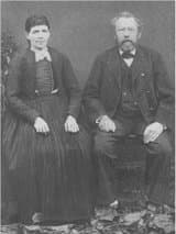 Le fondateur de l'entreprise Johannes Hengstler (l'aîné) avec sa femme Anna née Hauser